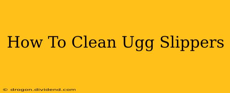 How To Clean Ugg Slippers